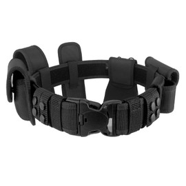 ZGJINLONG police Utility Duty Belt Rig police Molded Pouches Kit Tactical Security Guard Belt Modular Law Enforcement Military Equipment Belt 4 pack Belt Keeper