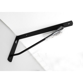 KGYY Industrial Color Arm Shelf Bracket, 7.1 x 3.5 inches (180 x 90 mm), Black