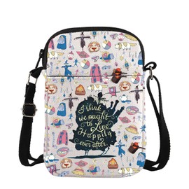 TSOTMO Anime Merch Calcifer Fire Demon Gift Castle Gift Japanese Cartoon Merch Anime Crossbody Bag for Lover (LIVE HAPPILY cross)