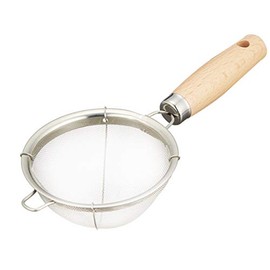 Endoshoji Professional Olive Ladle, Stainless Steel / Natural Wood, Made in Japan
