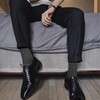 Closemate Men's Business Socks, Odor Resistant, Sweat Absorbent, Thin, Black,