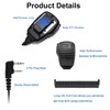 SAMCOM Walkie Talkie Speaker Mic, 2 Pin K Type Handheld
