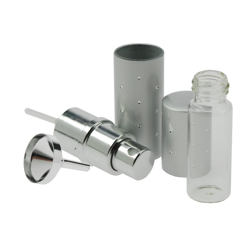 Fantasia Pocket Atomizer with Funnel, Silver 10 ml Number 46054