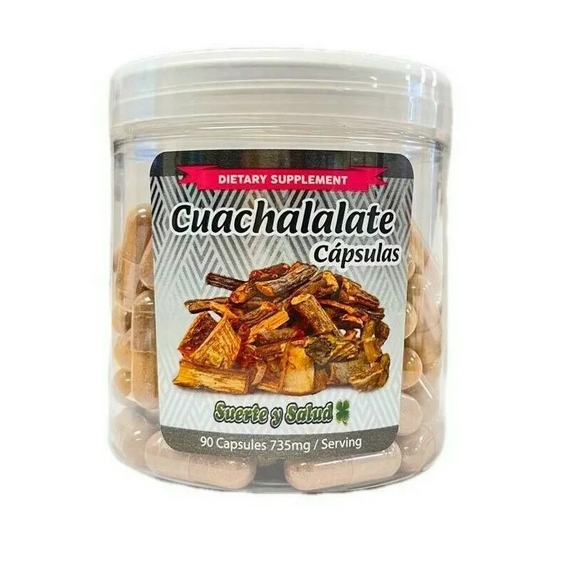 Suerte Y Salud Cuachalalate 90 Capsules 735mg 100% Natural
