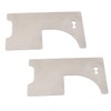 2 PCS Firefighter Door Opener Tool 0.7mm Thick Multifunctional Stainless