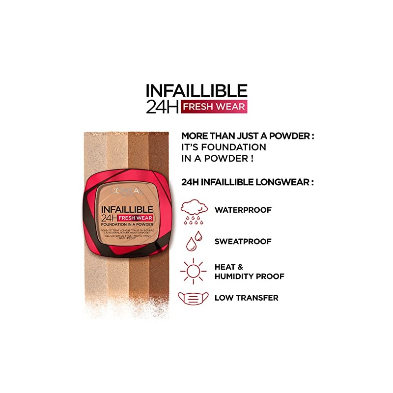 L'Oréal Infallible 24H Fresh Wear Foundation In A Powder -