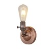 Loxton Lighting - Metal Plated Vintage Wall Sconce with on/Off