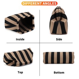 Ovida Colorblock Clutch Purse for Women Summer Beach Dumpling Clutch Crochet Handbag Ruched Cloud Clutch Bag for Party