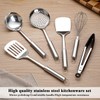 ReaNea Stainless Steel Cooking Utensils Set 6 Pieces, Kitchen Tools