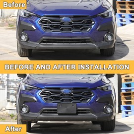 License Plate Frame Bracket Compatible with Subaru Crosstrek 2024 2025 (Not Suitable for Wilderness),ABS Tag Frame Holder Front Bumper License Plate Holder Mount Adapter Relocation Kit Accessories