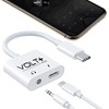 VOLT PLUS TECH Powered USB-C to 3.5mm Aux Adapter Compatible