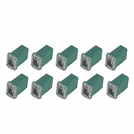 10 Pc Automotive MCASE Mini Box Shaped Cartridge Fuse Kit for Cars, Trucks, and SUVs (40 Amp