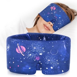 Silk Eye Mask for Sleeping Side Day Sleepers,Ice Silk Sleep Mask Ideal for Travel, Night Work, Napping, Side Sleeping and Office Use for Both Men and Women