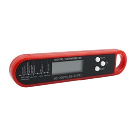 Meat Thermometer Digital,Red Fast Instant Read Food Thermometer with Waterproof Magnetic Kitchen Cooking Thermometer For Oven, Candy, Jam, Water, Air Fryer, BBQ