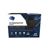 Australian Made Black P2 4-Layer Face Mask with Earloops -