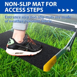 LALAGO Pack of 3 Motorhome Step Doormat, Motorhome Doormat for Step Non-Slip, Motorhome Gadgets and Motorhome Accessories, Caravan Door Mat, Motorhome Decoration, Camping Rug (Black)