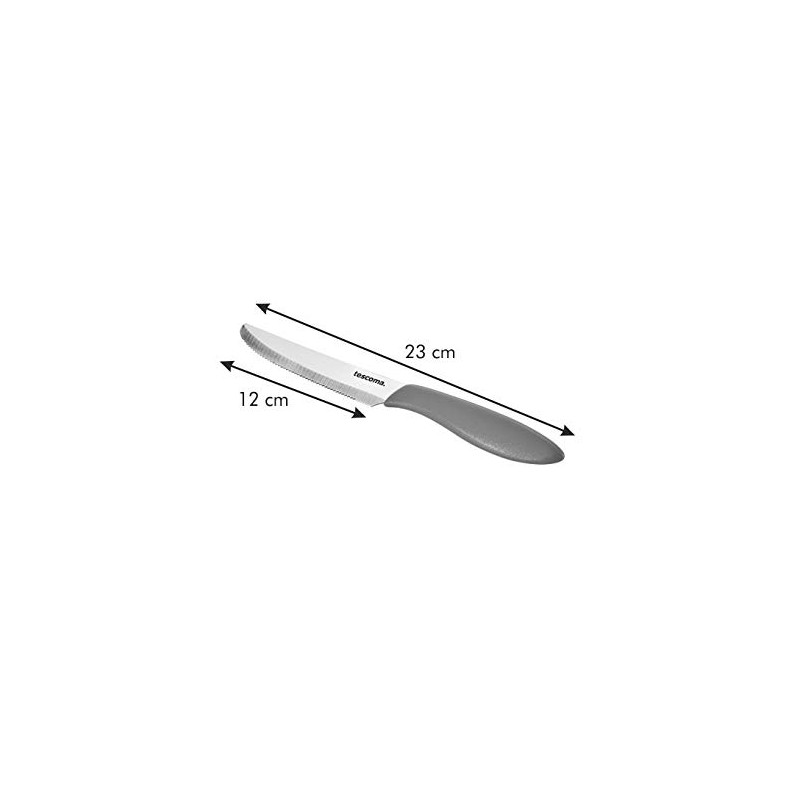 Tescoma 863054.00 Tafelmesser 6er Set mit rotem Griff