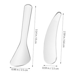 Healeved Skincare Tools Kit 2 Pcs Stainless Steel Facial Spatula for Cream Lotion Application