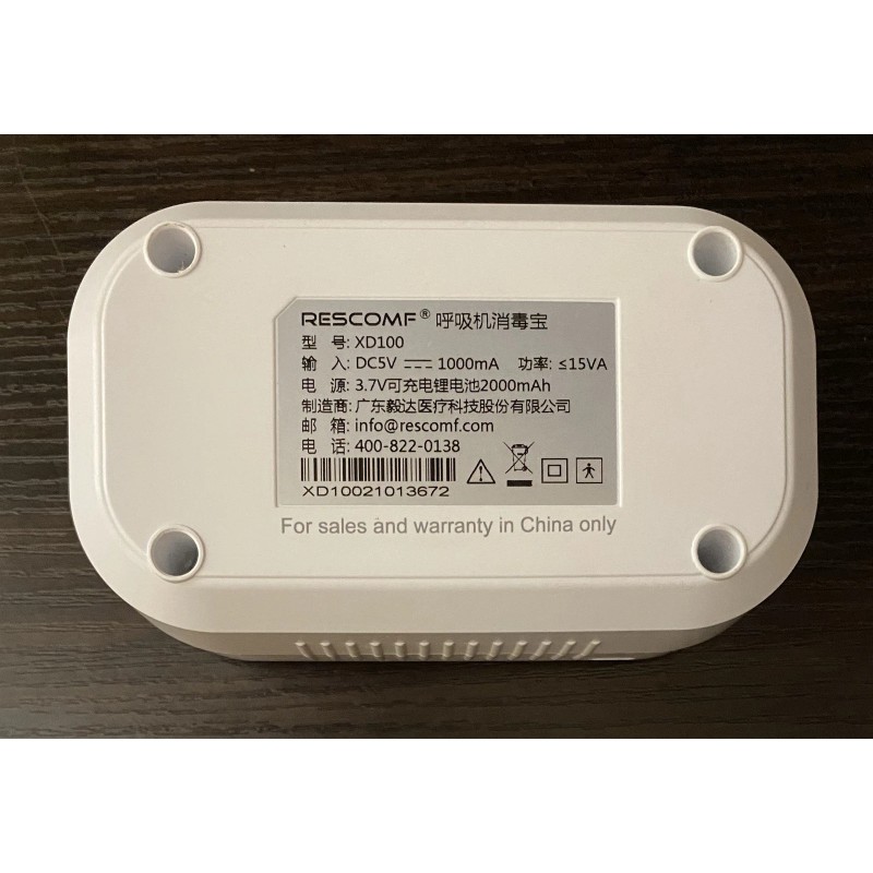 Rescomf XD100 Ozone Sterilization CPAP Cleaning Machine Tested