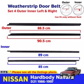 Zoparts WINDOW GLASS SEALS DOOR BELT WEATHERSTRIP FITS DATSUN HARDBODY NISSAN D21 PICKUP