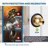 Vizava 2 Pcs Upgraded Door Knob Plates with Double-Sided Tape