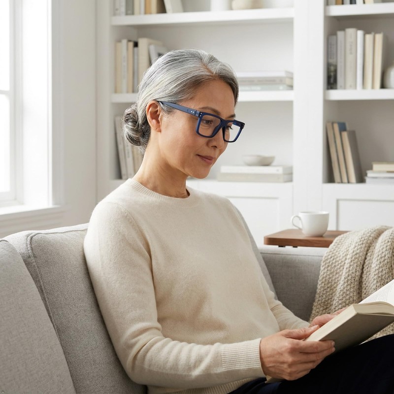 1.5 Reading Glasses Men, Oversized Readers for Women, 4 Pack