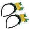 FOMIYES 2pcs Hawaiian Fruit Pineapple Headband Hair Accessory Festive Party