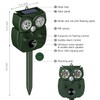 Animal Repellent Outdoor Solar Powered, Ultrasonic Deer Squirrel Skunk Rabbit