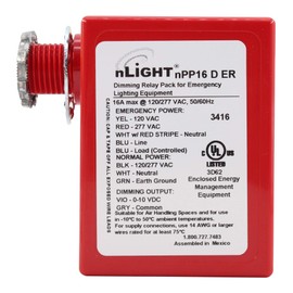 Sensor Switch NPP16-D-ER nLIGHT Emergency Dimming Power Pack, 120/277V