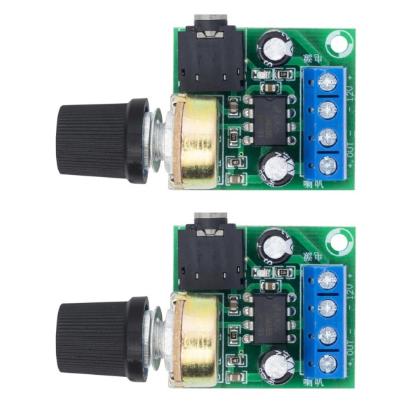 Not Applicable 2* Adjustable Volume LM386 Mini Audio Power Amplifier