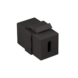 Faconet® 2 x Keystone Connector USB 3.1 Type C Female to Female 17.2 mm Connector for Keystone Panels or Sockets with Locking Device