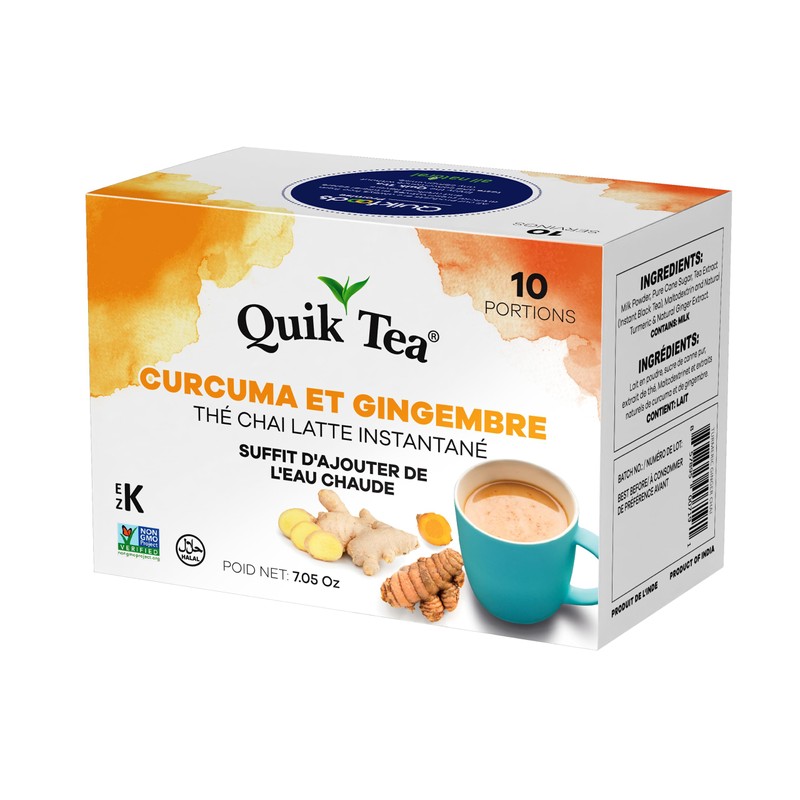 Quik Tea Turmeric Ginger Chai Tea Latte