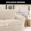 PrinceDeco Couch Cover Velvet Plush Sofa Covers for 2 Cushion