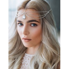 Headbands Wedding Headpiece Accessories with Rhinestone for Women and Girls