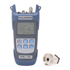 Fiber Optic Power Meter 30KM 30MW LED Light Optic Test Equipment for Communication Engineering ‑50 to +26dbm