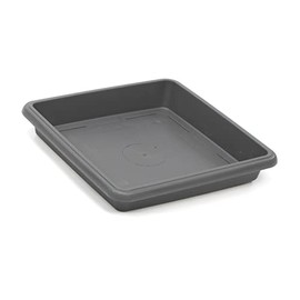 Tildenet Gardenware FPSQS23-A FPSQS23-A Square Garden Saucer 26.5 cm Anthracite