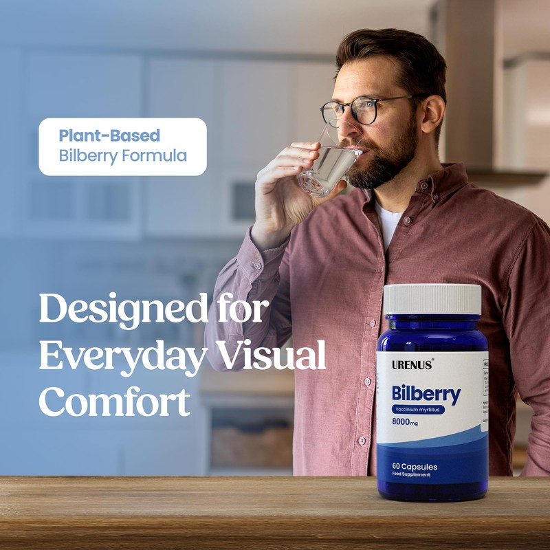 Bilberry 8000mg Capsules – Bilberry Extract Supplement for Eye Health