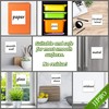 Dry Erase Sticky Notes. Reusable Whiteboard Stickers 4"x4" - 8