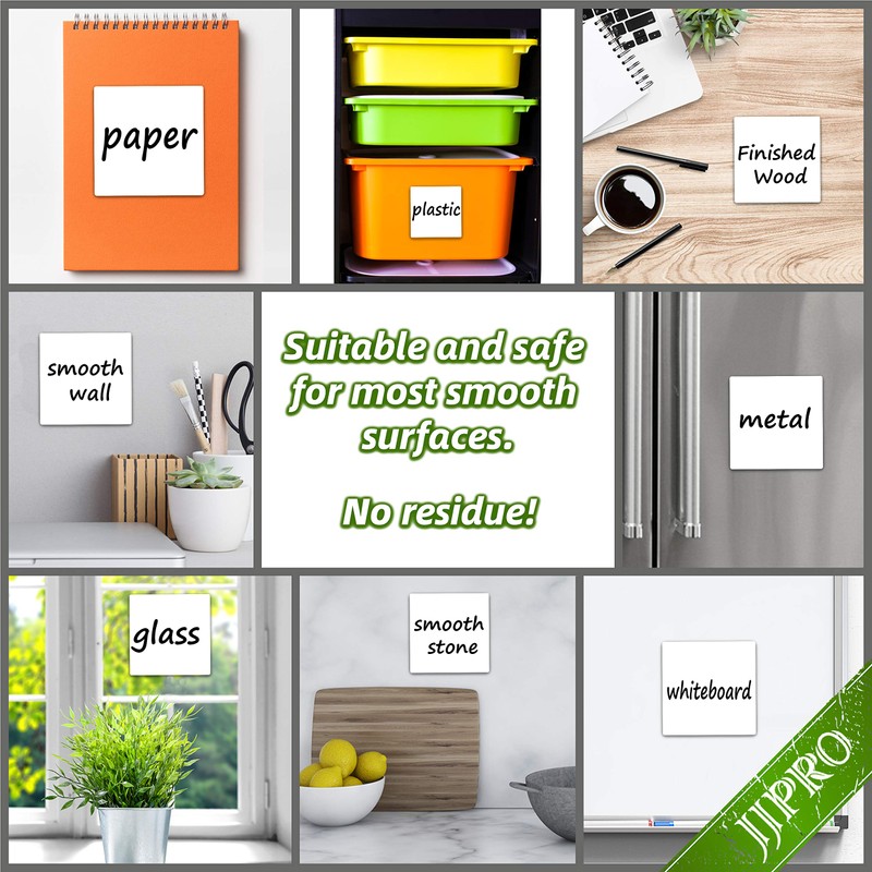 Dry Erase Sticky Notes. Reusable Whiteboard Stickers 4"x4" - 8