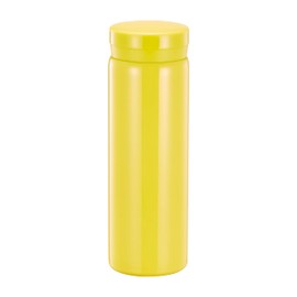 Small Flask, Cute Water Bottle, Vacuum Insulated Flask for Hot & Cold Drink, Keep 12H Hot & 6H Cold (Yellow, 280ml)