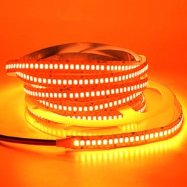 SUYOOULIN LED Strip Lights, SMD 2835 LED Strip, DC12V 1200LEDs 16.4Ft 26000LM High Density LED Light Strips Tube Waterproof IP67, 3 Times Brightness Than SMD3528 LED Strip, Orange