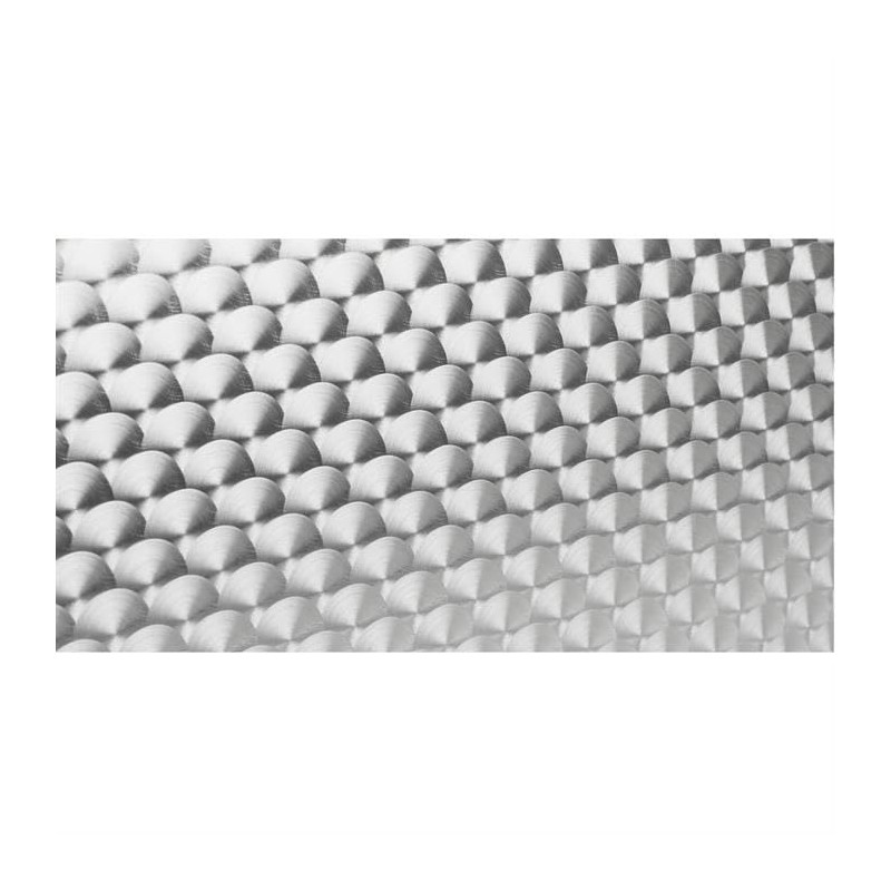 12" Long Engine Turned Aluminum Panel, 12" Wide-1/2 Swirls- Rod
