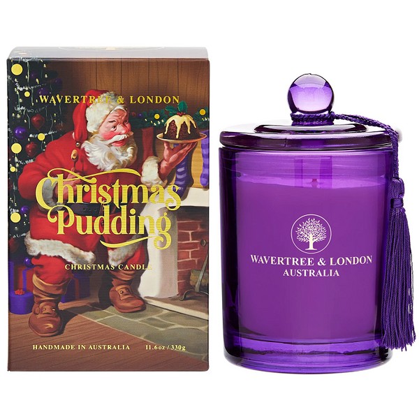 Wavertree & London Scented Christmas Candle - Christmas Pudding 330g
