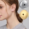 Earring Backs 18K White Gold Plated Sterling Silver Hypoallergenic Earring