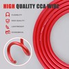AWELTEC 0 Gauge Wire, 25 Feet Red Power Ground Wire