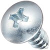 TRUSCO B742-0412 Truss Head Tapping Screws, Trivalent White, M4 x