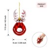 Fassory 3 Pcs Deer Shaped Christmas Baubles, Christmas Ornament Hanging