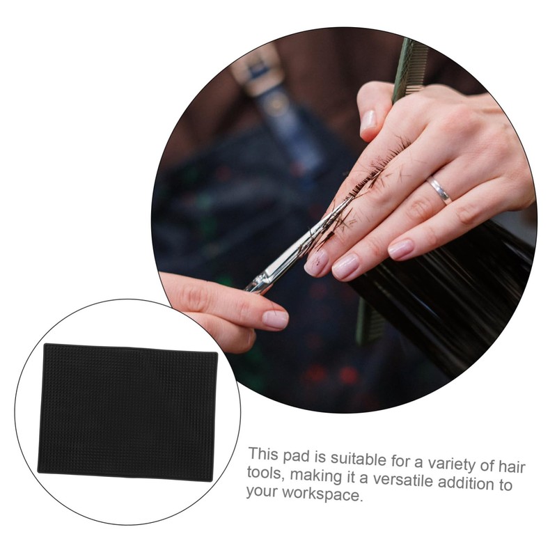 WOONEKY Clipper Anti-slip Mat Barber Tools Organizer Mat for Salon
