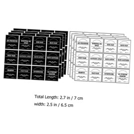 Operitacx 2 Sets Bathroom Supplies Labels Make Dryer Off Thank Boxes Door Masking Transparent Security Stickers Sponge Refill Conditioner Under Sink Organiser Sticker Labels Clear Pantry PVC