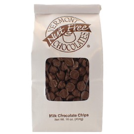 Vermont Nut Free Chocolates Baking Chips (Milk Chocolate) 16 oz, 2 Bags